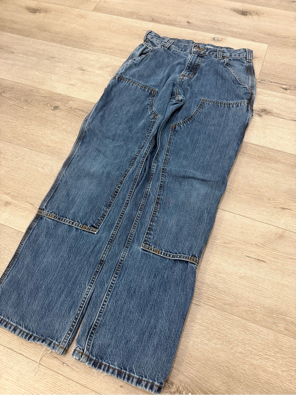 Carhartt Men's Blue Relaxed Carpenter Jeans